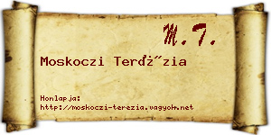Moskoczi Terézia névjegykártya